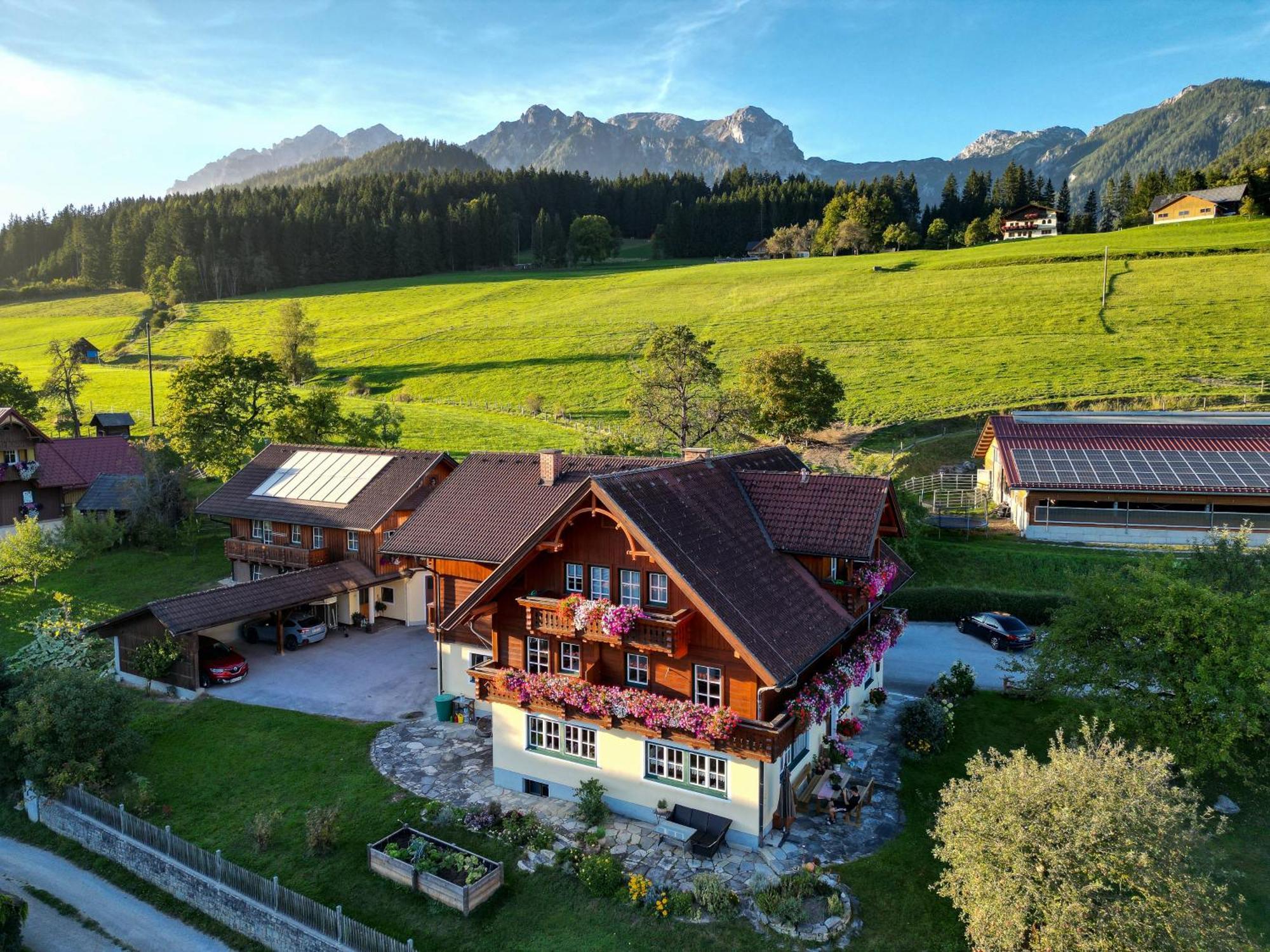 Linarhof Apartment Urlaub Am Bio Bauernhof Haus im Ennstal Eksteriør bilde